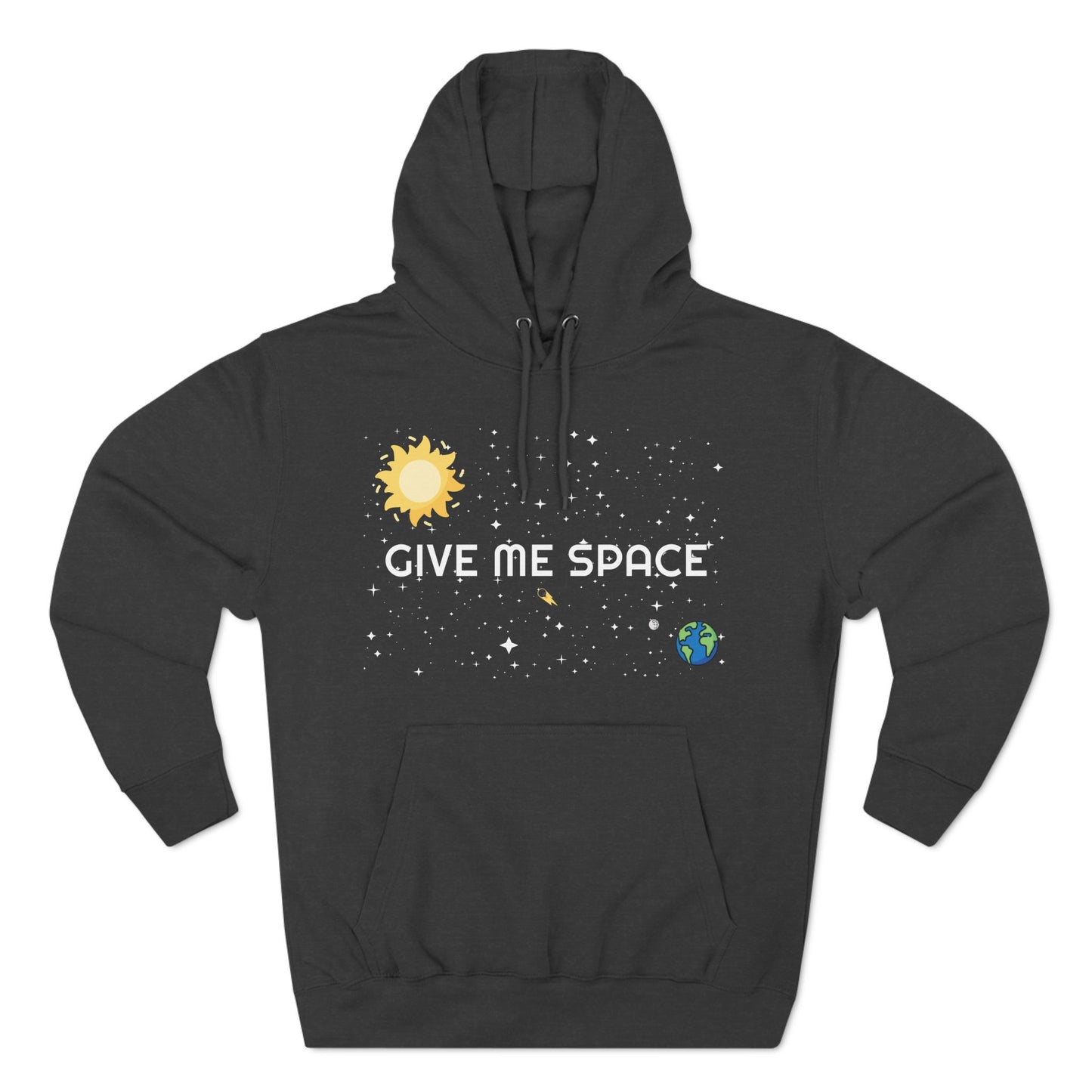 Space Hoodie - 'GIVE ME SPACE' and 'I think it's very healthy to spend time alone' Design
