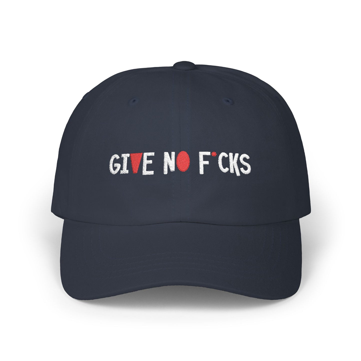 Cap - 'Give No Fucks' Bold Quote Classic Dad Cap