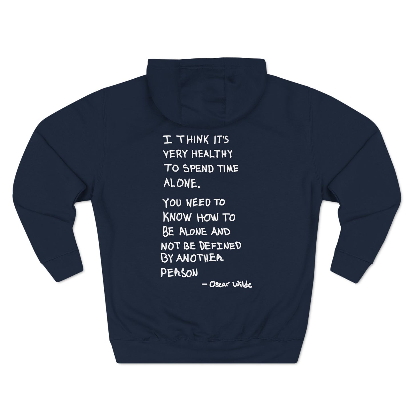 Space Hoodie - 'GIVE ME SPACE' and 'I think it's very healthy to spend time alone' Design