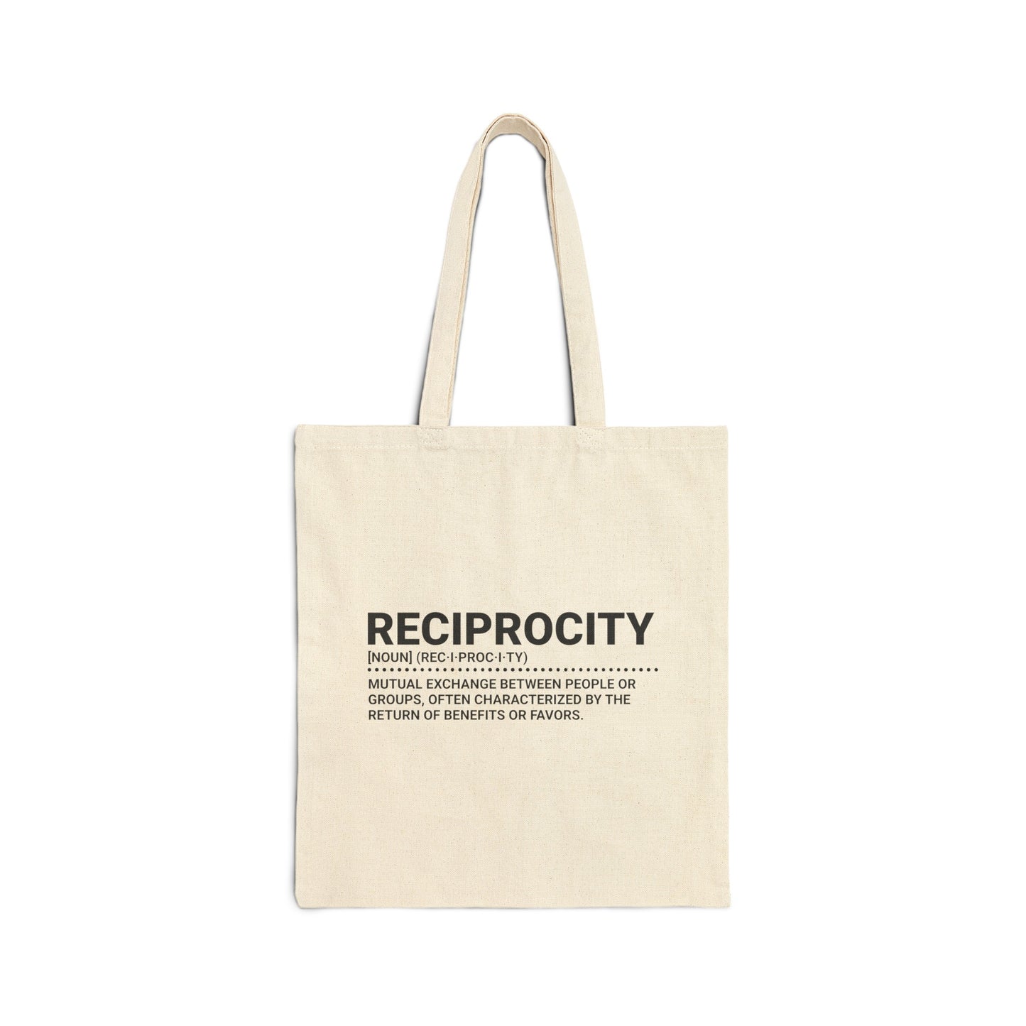 The Lexicon Collection: Reciprocity Tote Bag by Exploding Imagination