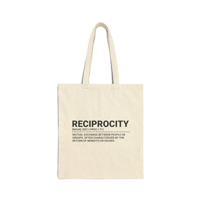 The Lexicon Collection: Reciprocity Tote Bag by Exploding Imagination