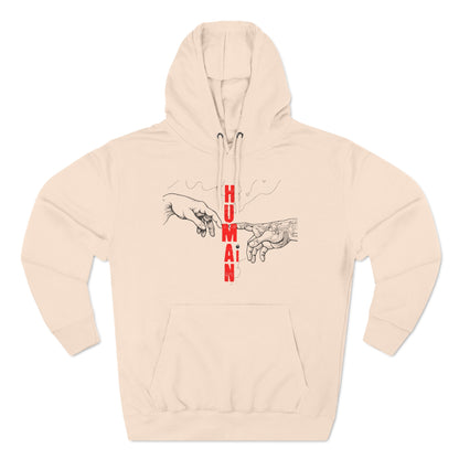 The Creation of Ai - Binary Genesis Three-Panel Fleece Hoodie