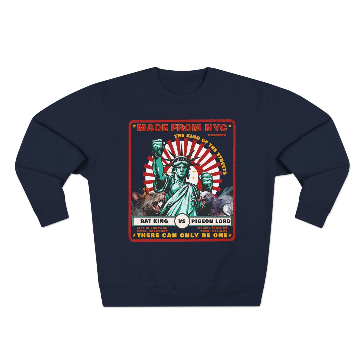 The King of the Streets - Rat King vs Pigeon Lord - Sweatshirt