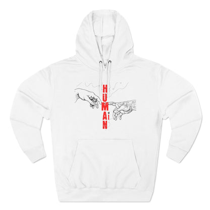 The Creation of Ai - Binary Genesis Three-Panel Fleece Hoodie