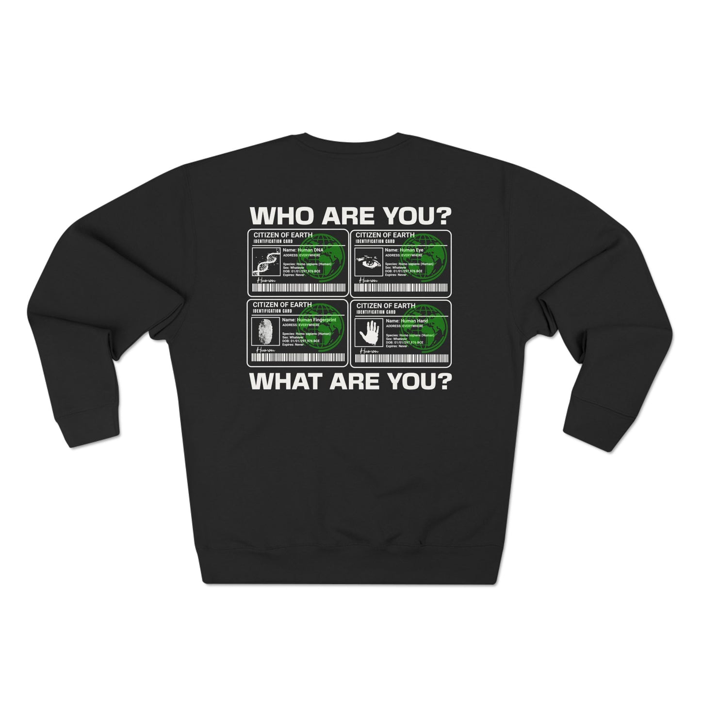 Fleece Sweatshirt - Citizen of Earth DNA Design