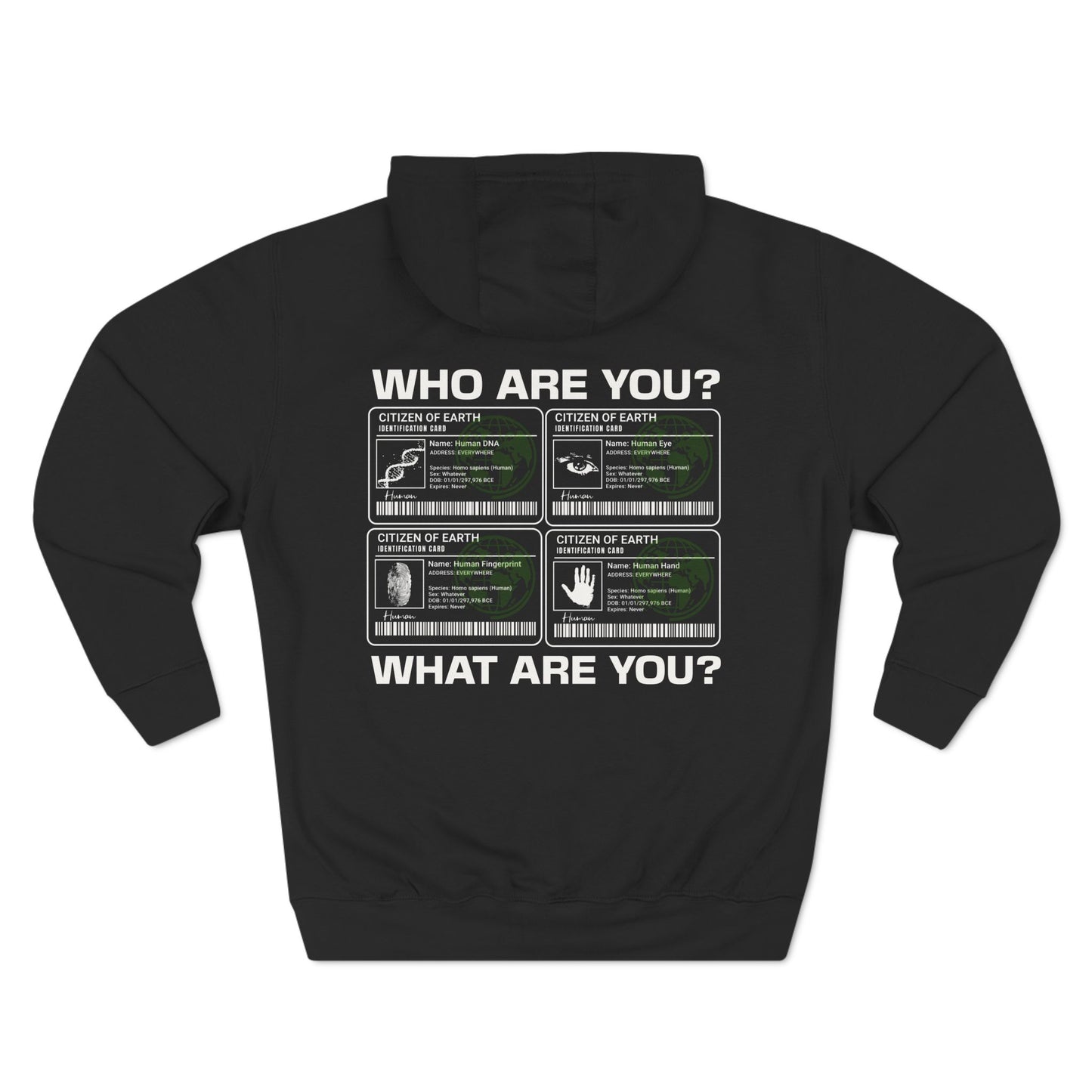 Fleece Hoodie - Citizen of Earth DNA Design