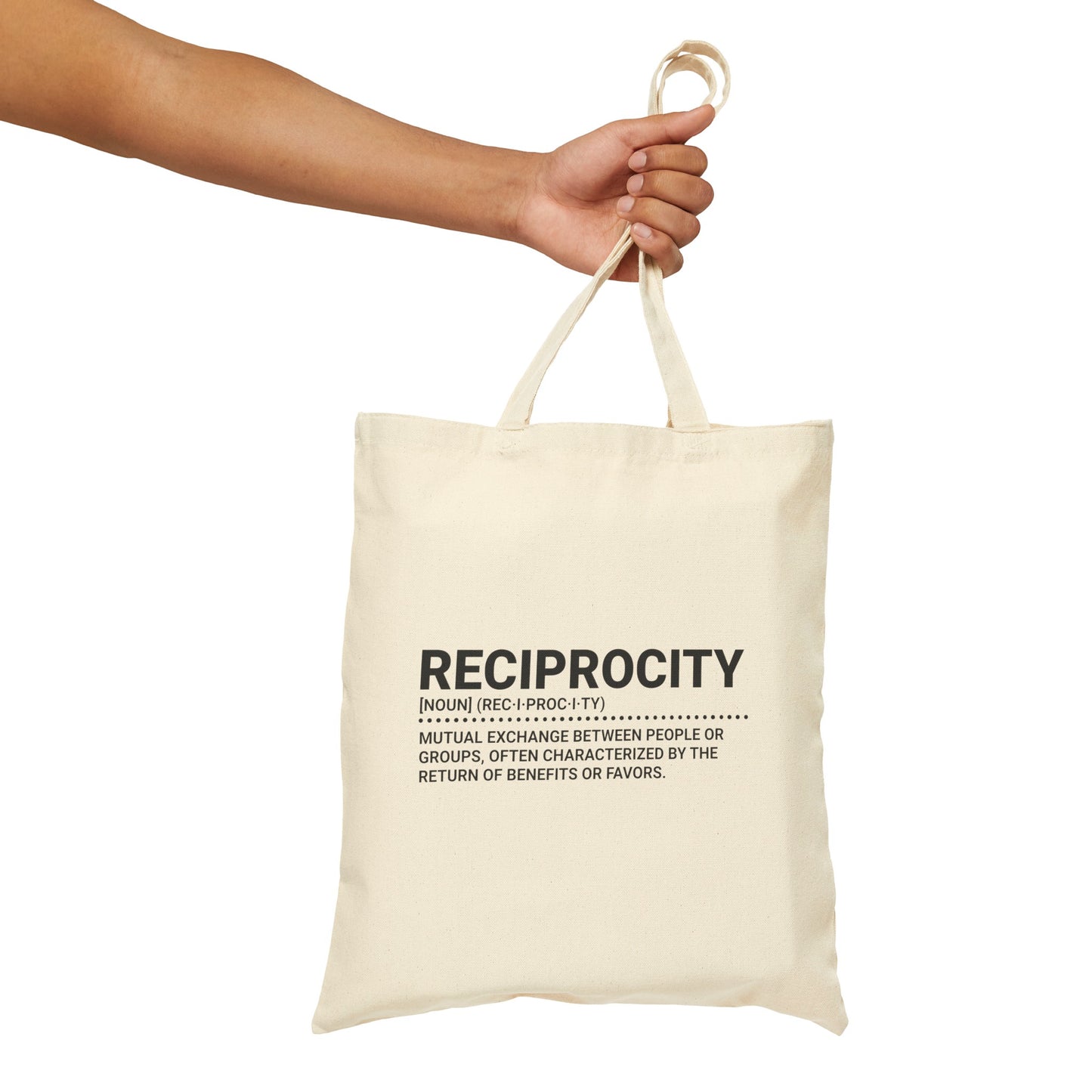 The Lexicon Collection: Reciprocity Tote Bag by Exploding Imagination