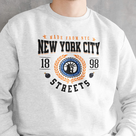 Vintage NYC Crewneck Sweatshirt - New York City Streets Collection
