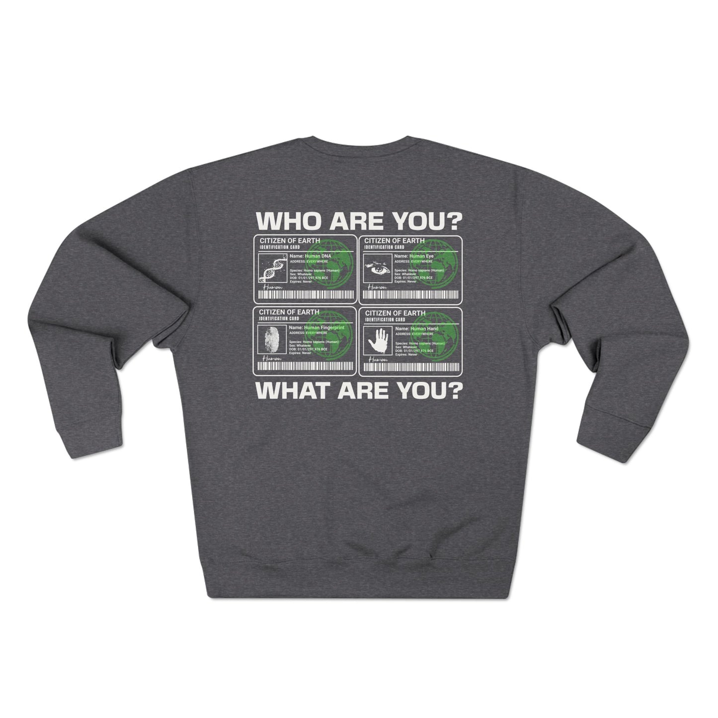 Fleece Sweatshirt - Citizen of Earth DNA Design