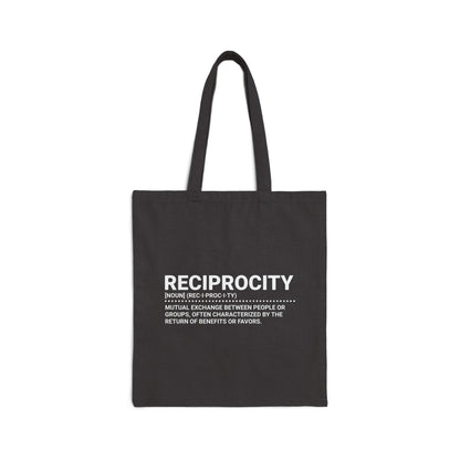 The Lexicon Collection: Reciprocity Tote Bag by Exploding Imagination
