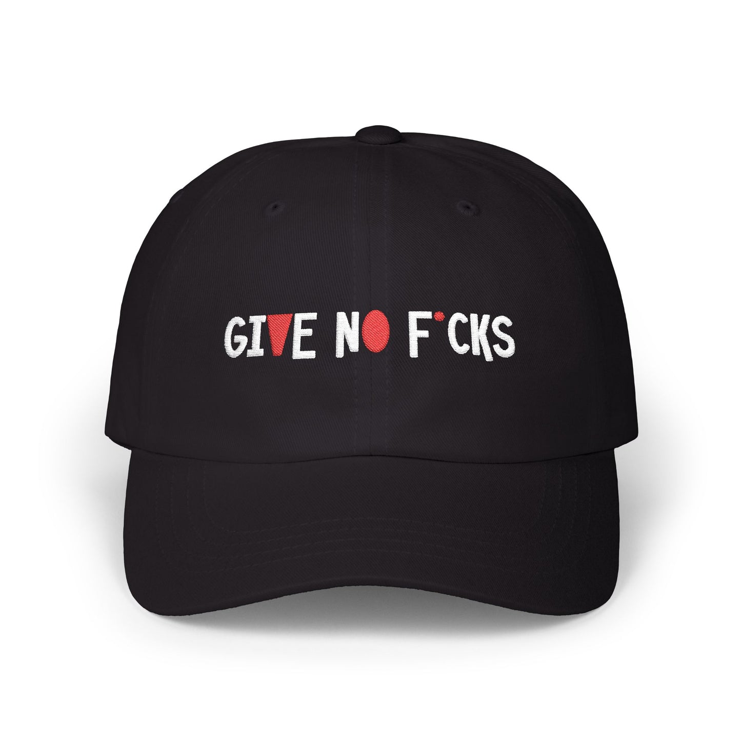 Cap - 'Give No Fucks' Bold Quote Classic Dad Cap