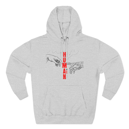 The Creation of Ai - Binary Genesis Three-Panel Fleece Hoodie