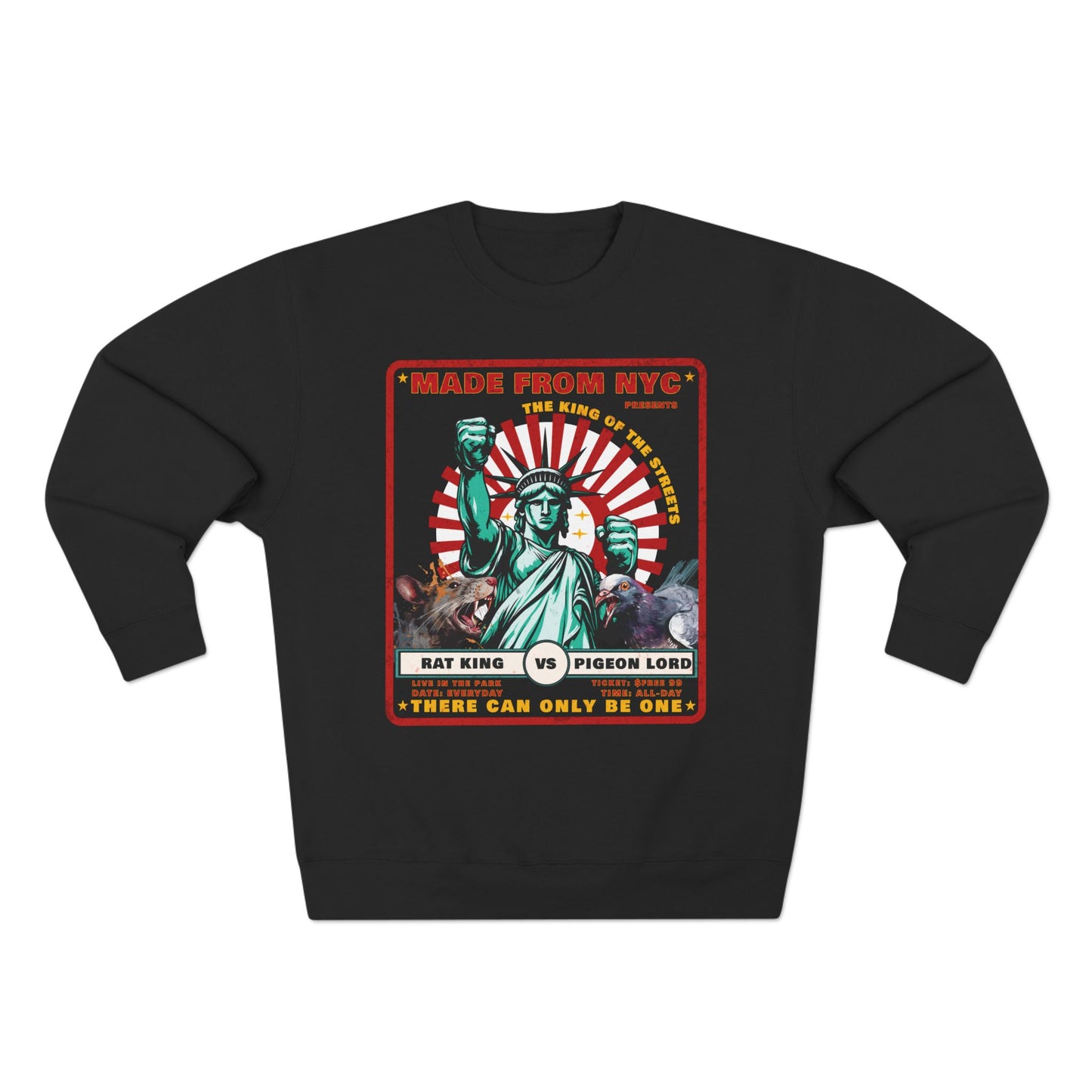 The King of the Streets - Rat King vs Pigeon Lord - Sweatshirt