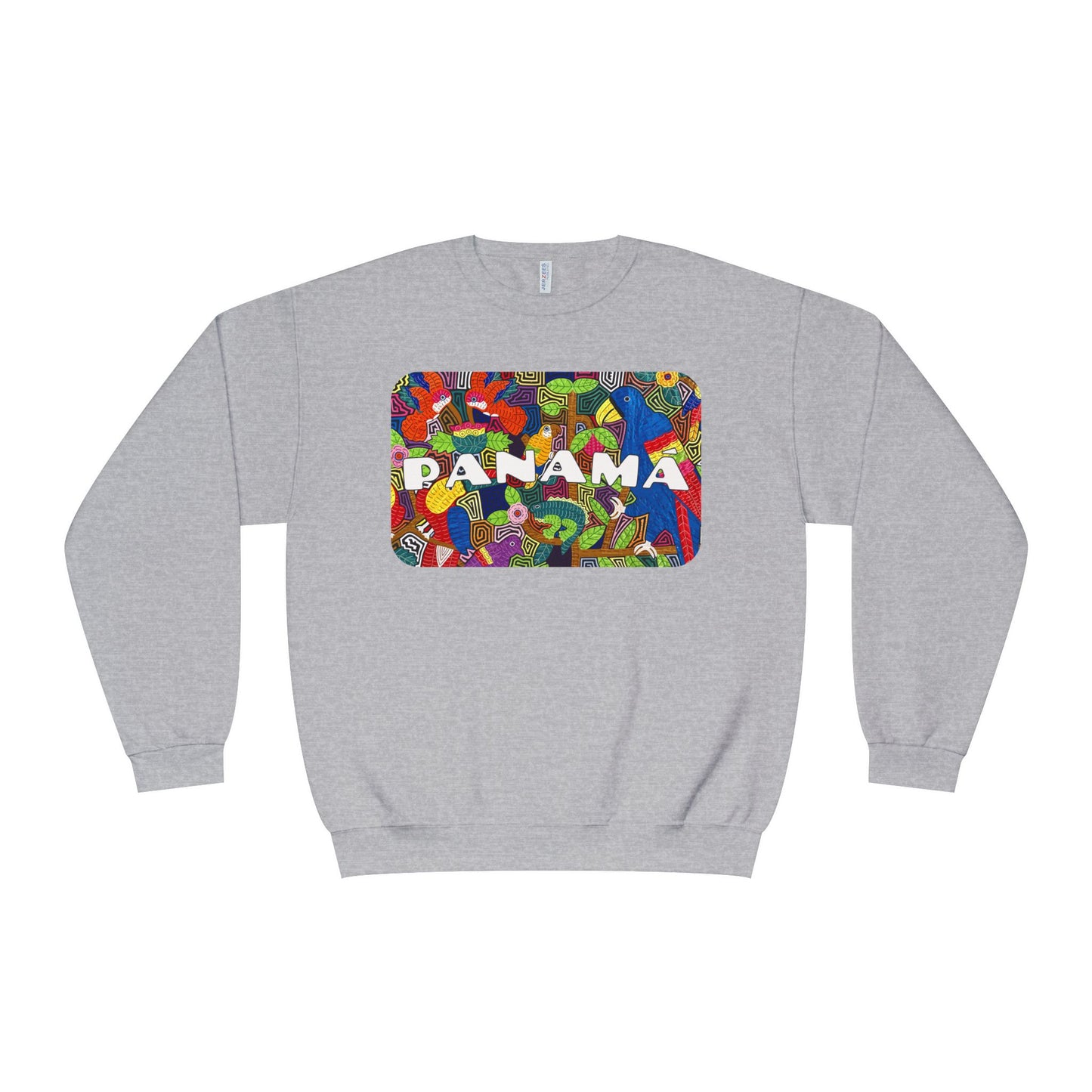 Mola Art Sweatshirt - Panama Inspired Tropical Design
