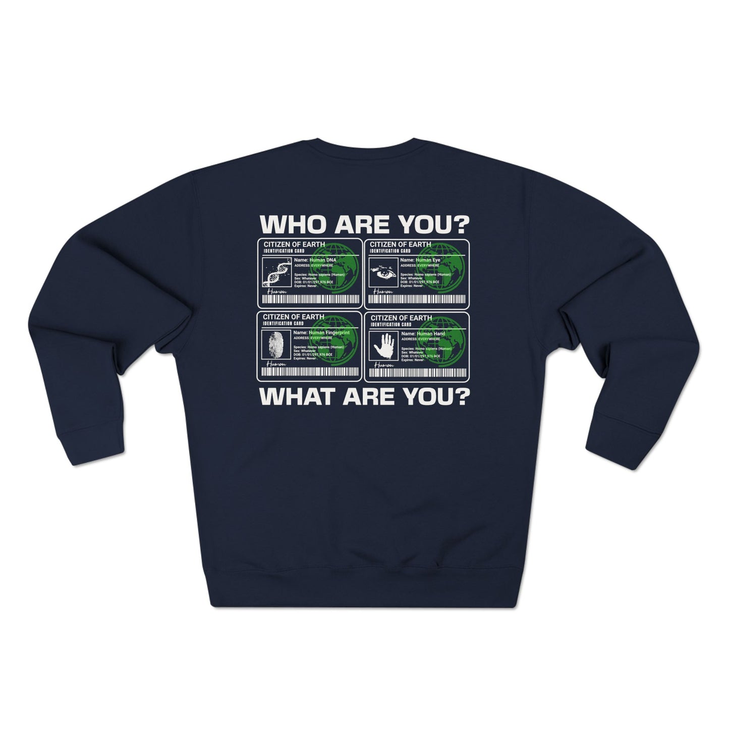 Fleece Sweatshirt - Citizen of Earth DNA Design