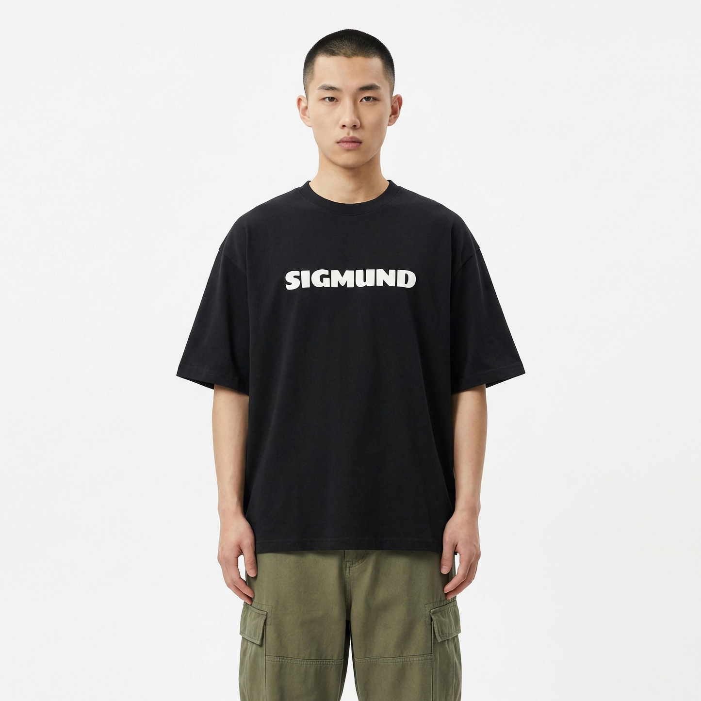 Sigmund Oversized Tee - Obsidian Black