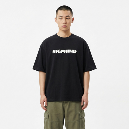 Sigmund Oversized Tee - Obsidian Black